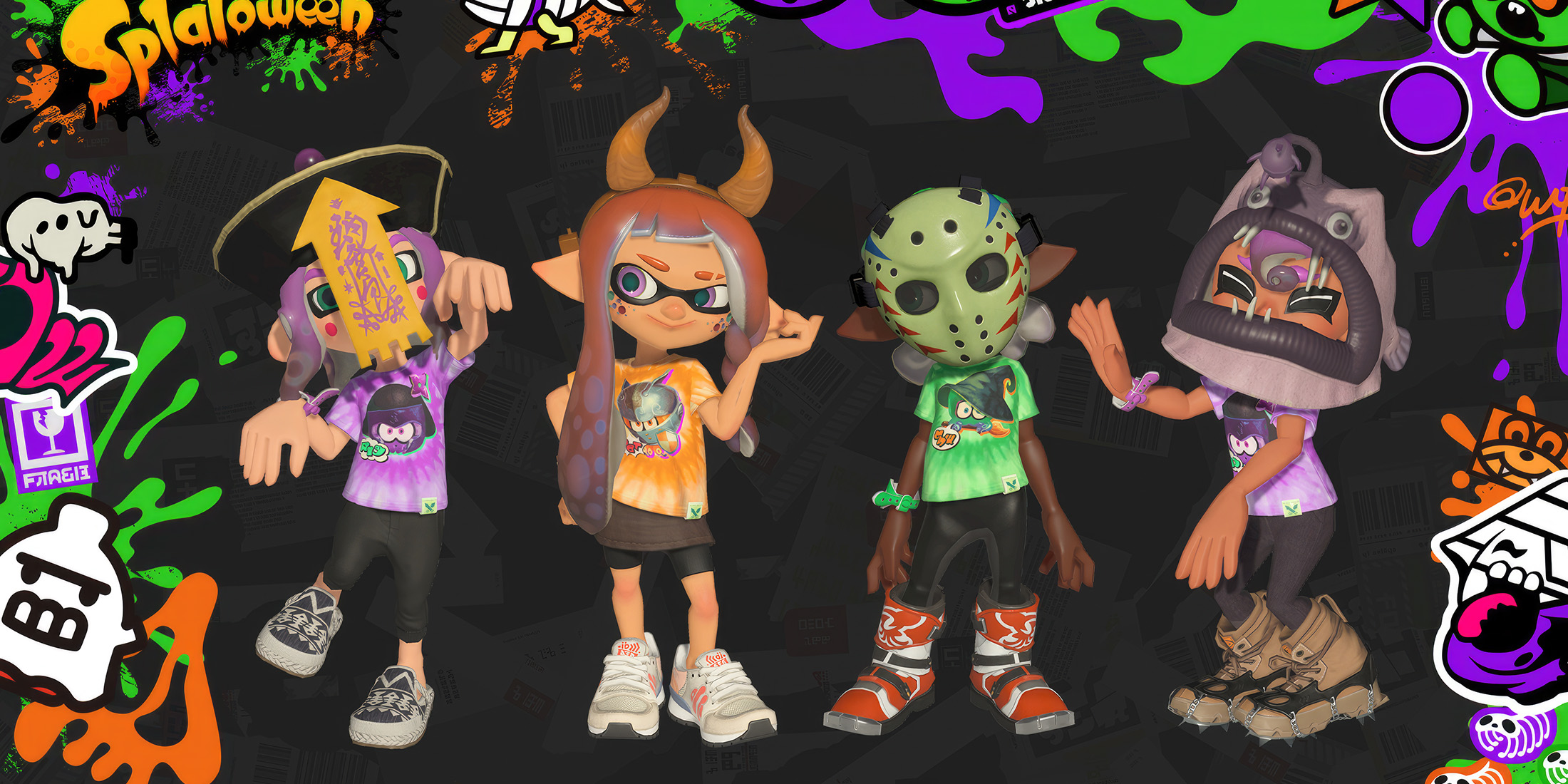 Splatoon 3 Splatoween Halloween Splatfest announcement with free goodies