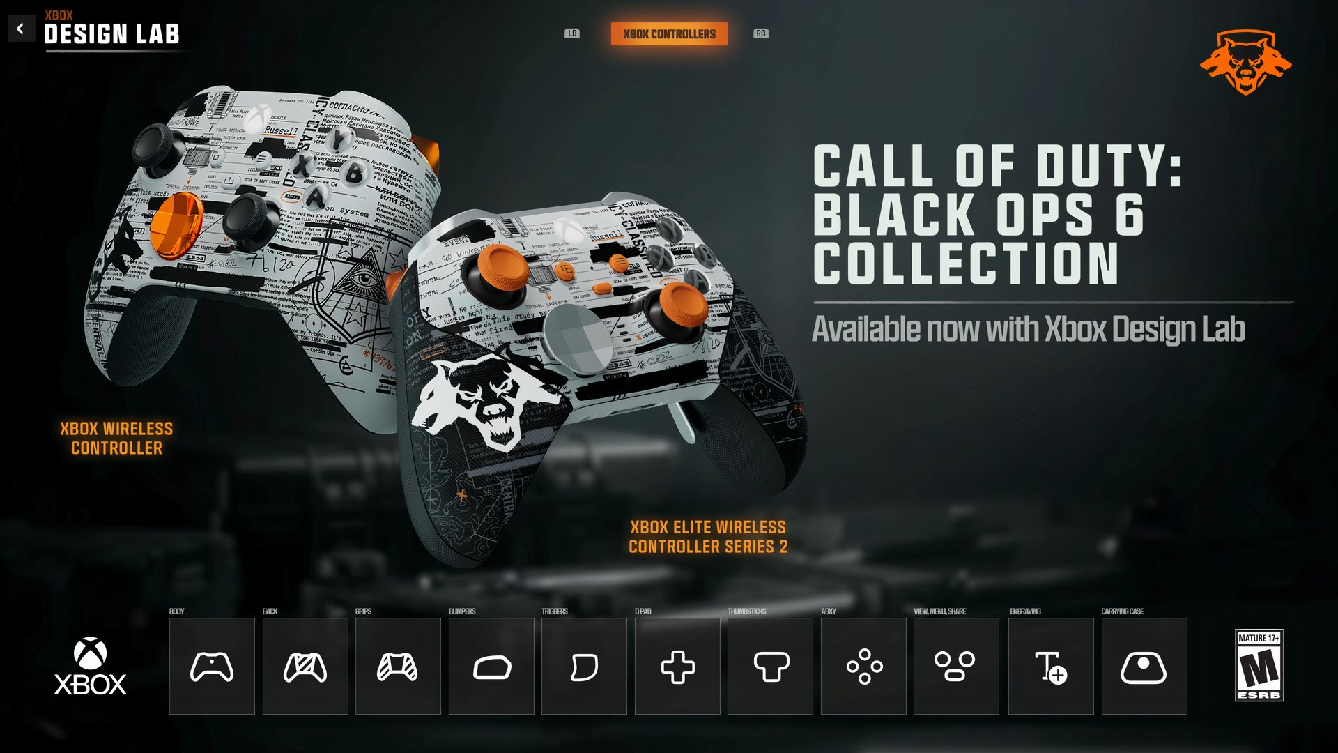 Black Ops 6 themed Xbox console accessories for gamers