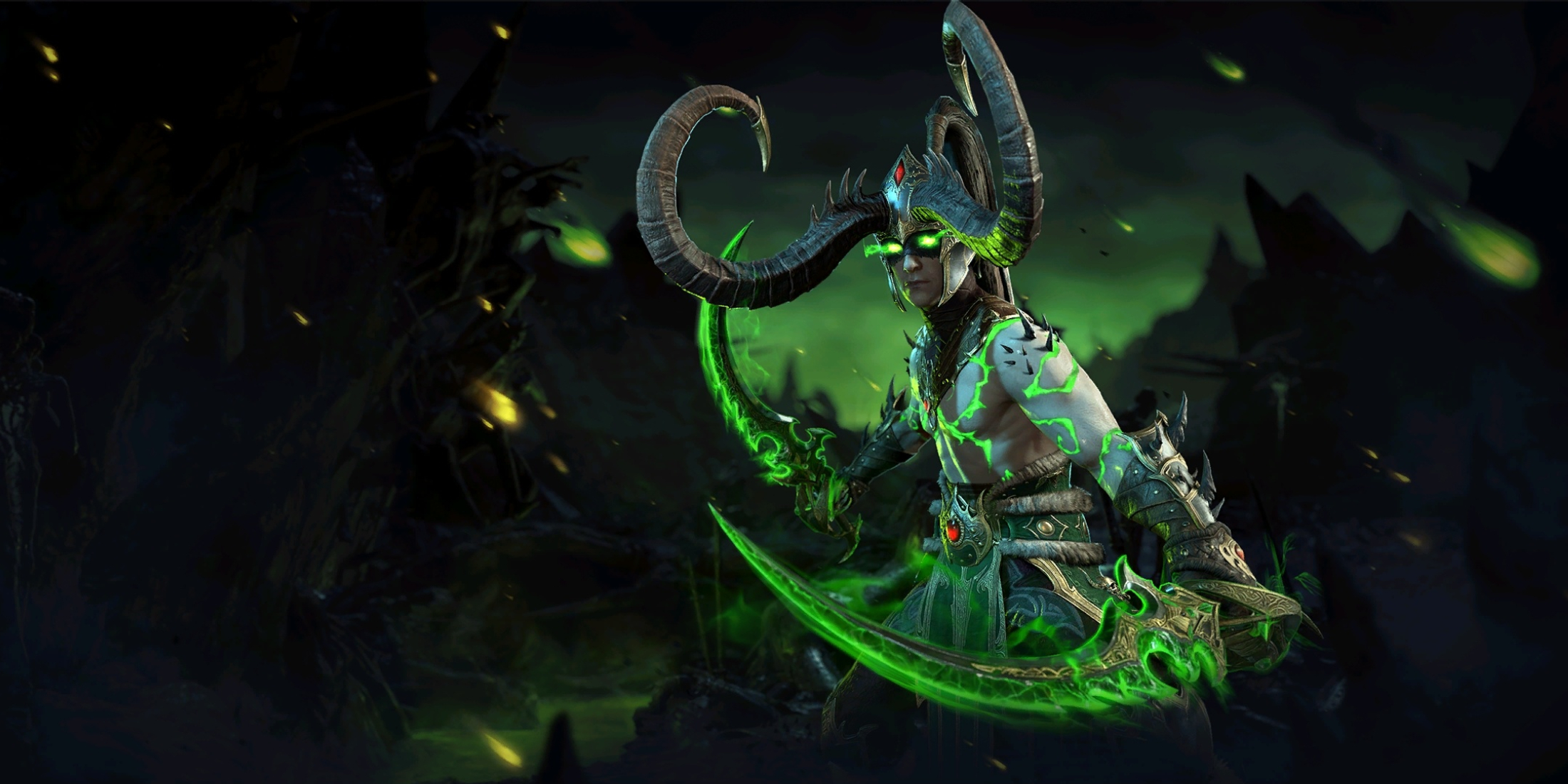 Diablo 4 new cosmetic ensembles featuring World of Warcraft hero-inspired designs and iconic weapons