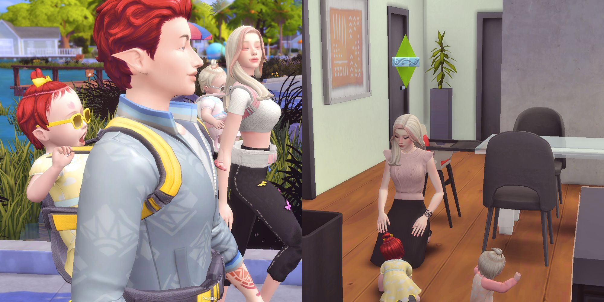 Frustrated Sims 4 players expressing concerns about non-functional baby carriers in the game.