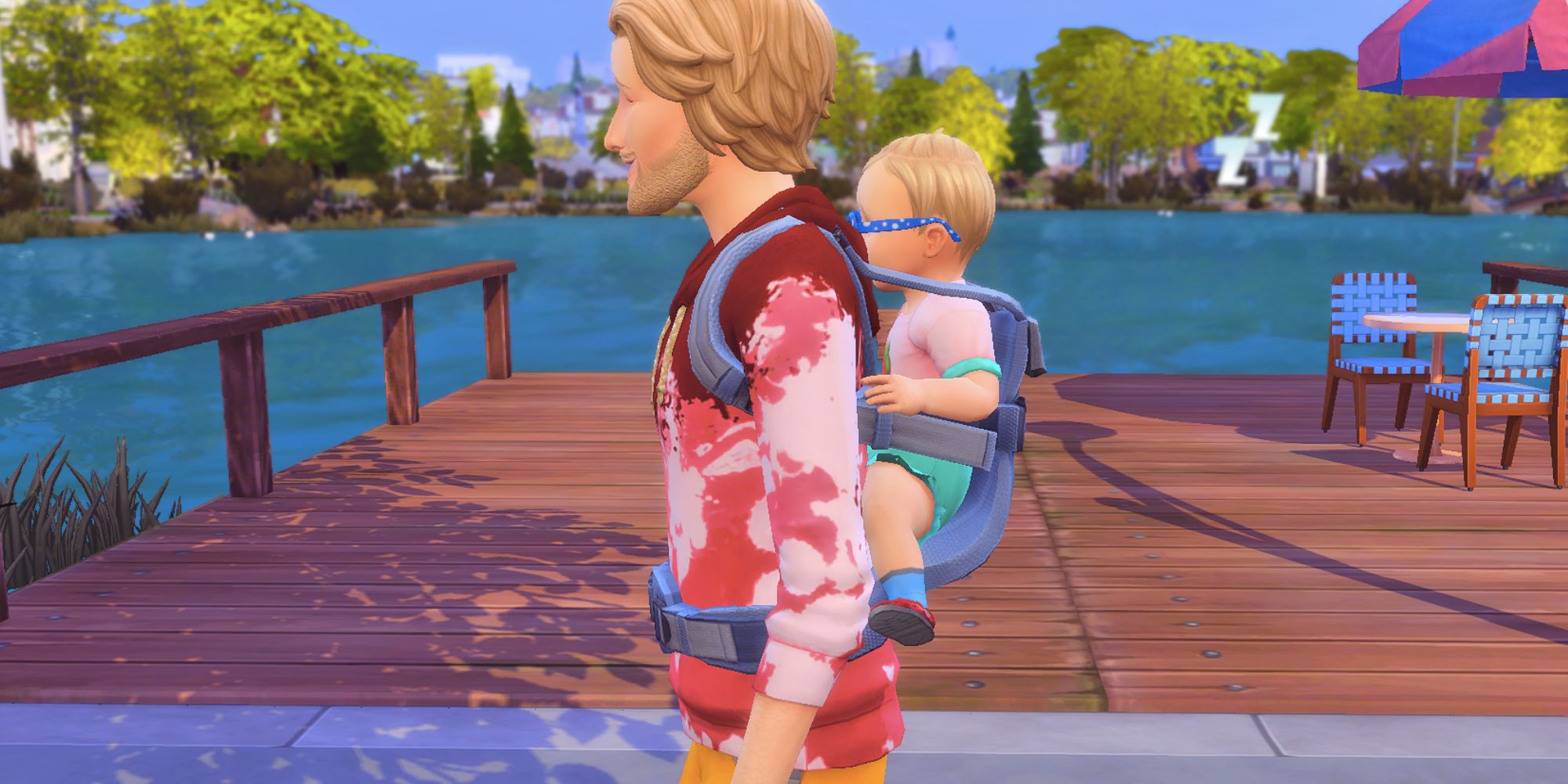 Frustrated Sims 4 players discussing issues with baby carriers in the game, highlighting gameplay challenges and malfunctioning features.