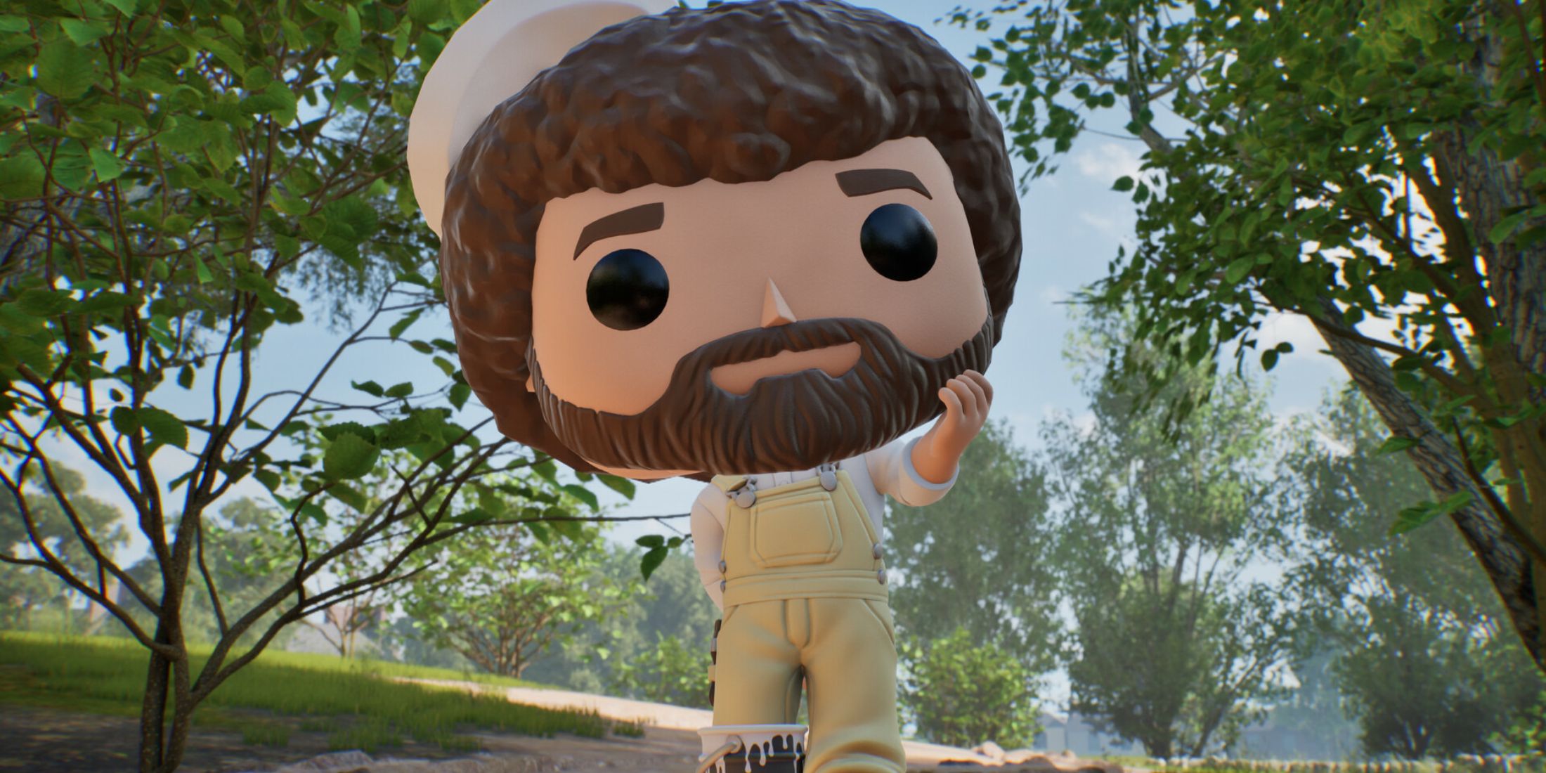 Funko Fusion game DLC featuring iconic characters Sun Wukong and Bob Ross, showcasing their vibrant designs and unique abilities