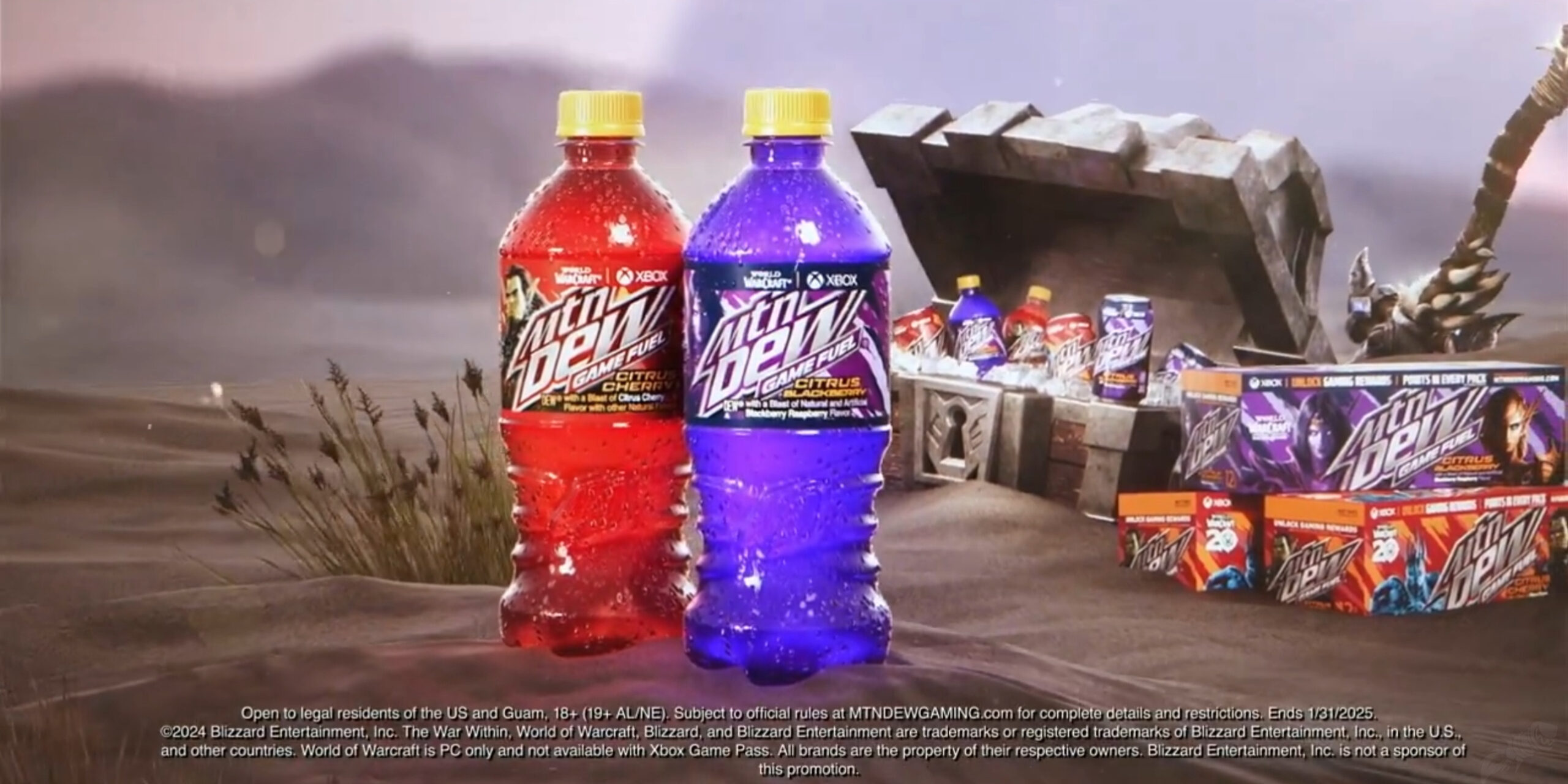 Mountain Dew, Doritos, and Rockstar Energy collaboration for digital game rewards in World of Warcraft and Diablo 4